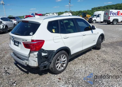 2017 BMW X3 Sdrive28I from USA, damaged, VIN 5UXWZ7C32H0V93661